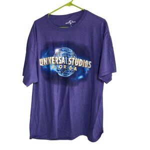 UNIVERSAL STUDIOS FLORIDA PURPLE GRAPHIC T-SHIRT MENS SIZE XL